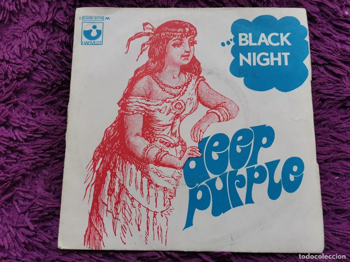 Discos de vinilo: Deep Purple &ndash; Black Night Vinilo 7&rdquo; Single 1970 France 2 C006 - 91714 M