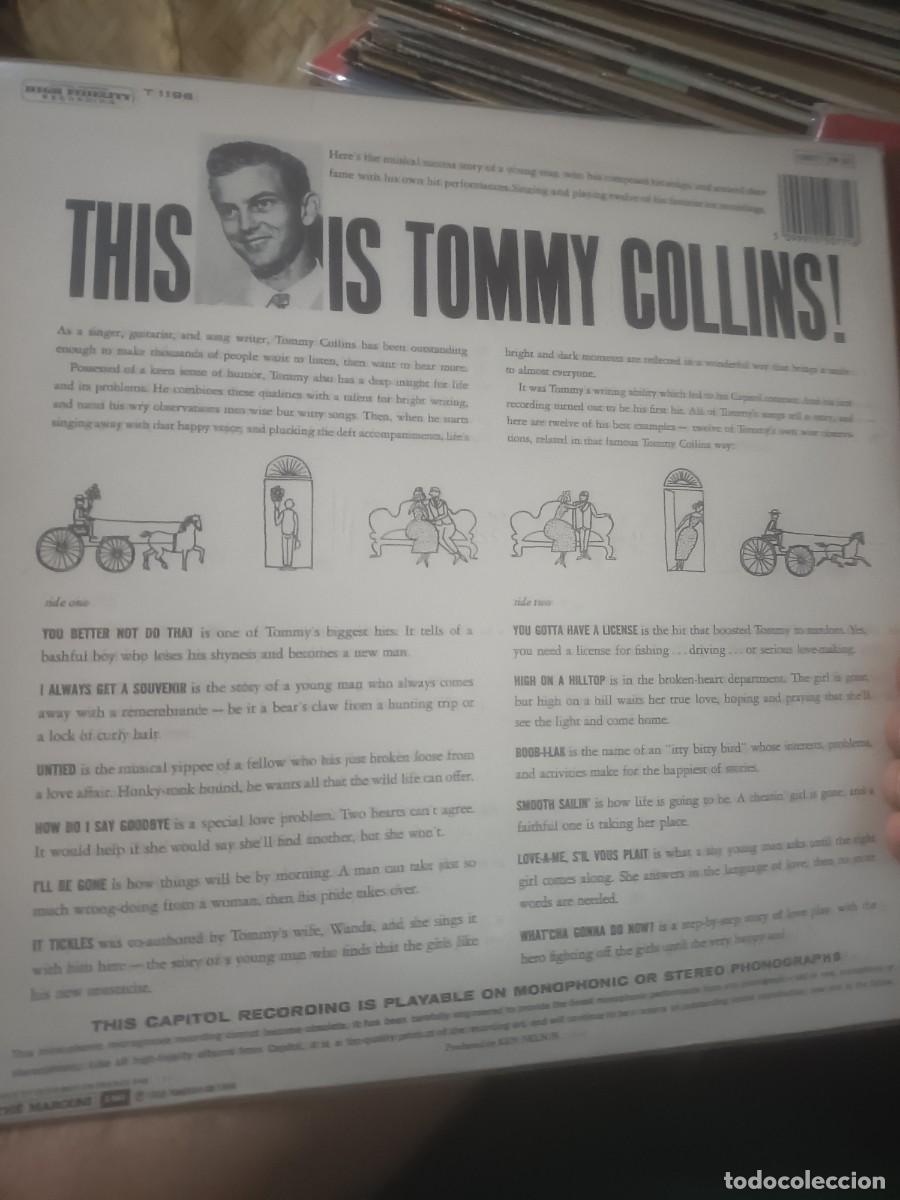Discos de vinilo: DISCO LP THIS IS TOMMY COLLINS - Foto 2