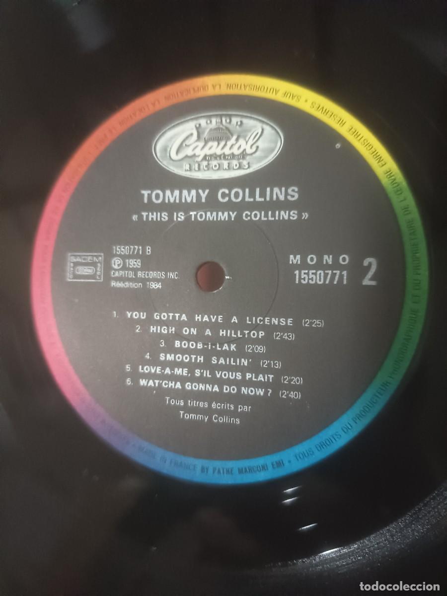 Discos de vinilo: DISCO LP THIS IS TOMMY COLLINS - Foto 3