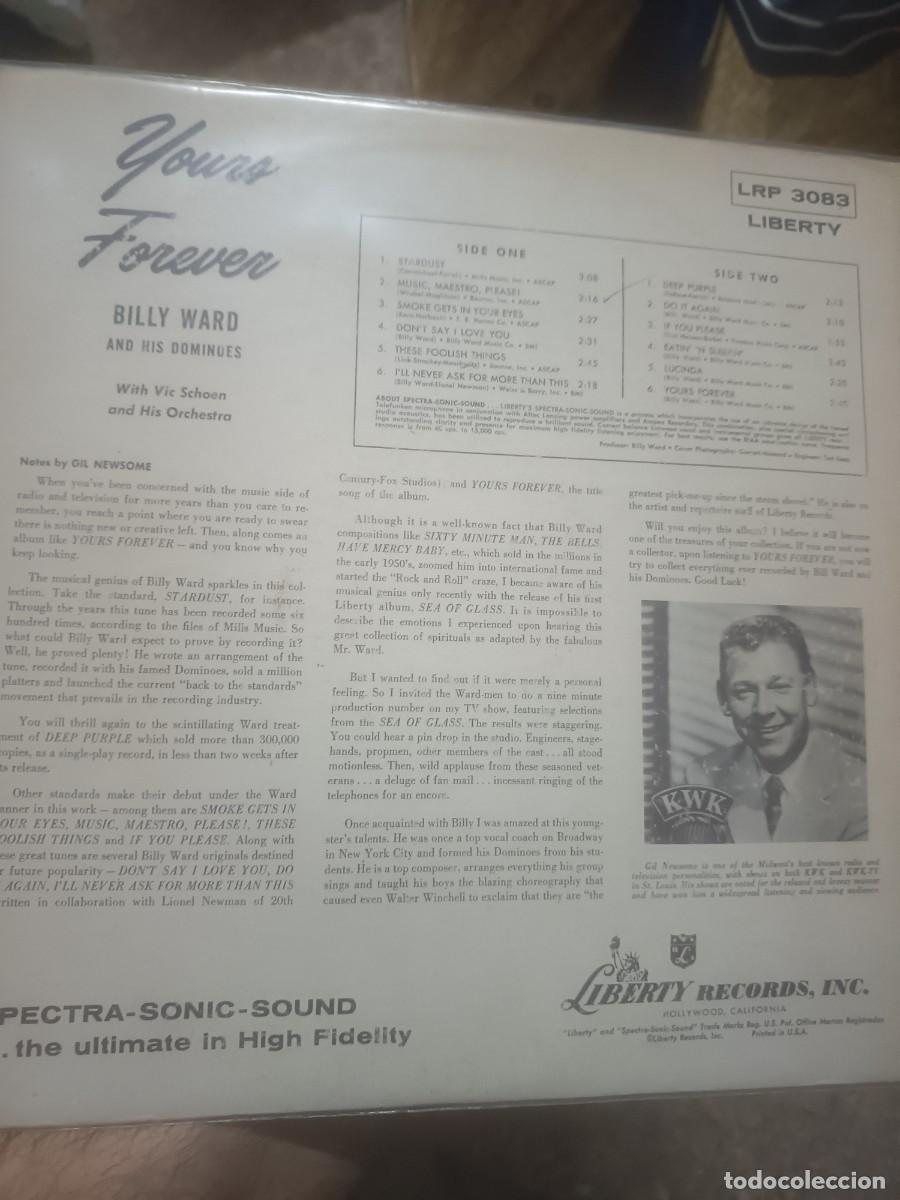 Discos de vinilo: DISCO LP BILLY WAR,( YOURS FOREVER),USA - Foto 2
