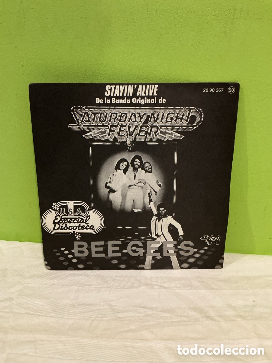 Discos de vinil: Bee Gees &ndash; Stayin&rsquo; Alive / If I Can&rsquo;t Have You &ndash; Single 7&rdquo; Saturday Night Fever &ndash; Espa&ntilde;a