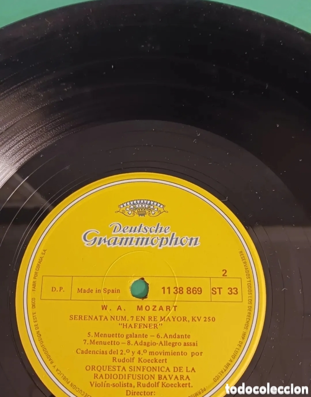 Discos de vinilo: Vinilo MOZART. Serenata -HAFFNER - Foto 4