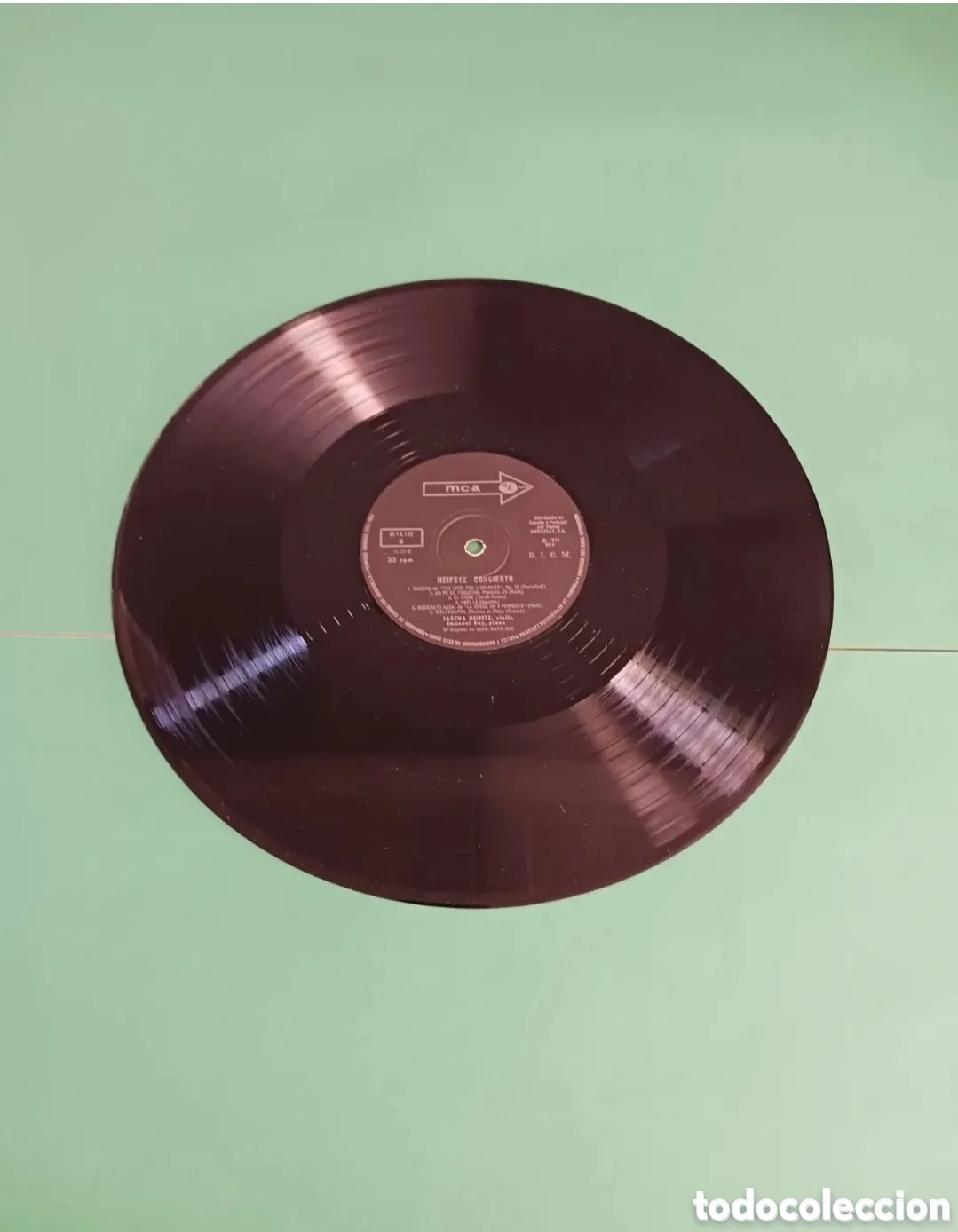 Discos de vinilo: Vinilo JASCHA HEIFETZ / EMMANUEL BAY. - Foto 3