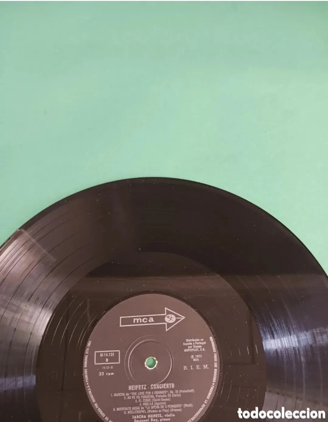 Discos de vinilo: Vinilo JASCHA HEIFETZ / EMMANUEL BAY. - Foto 4