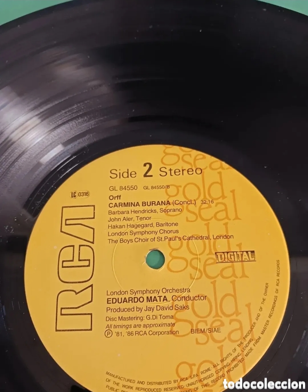 Discos de vinilo: Vinilo ORFF/ CARMINA BURANA - Foto 4