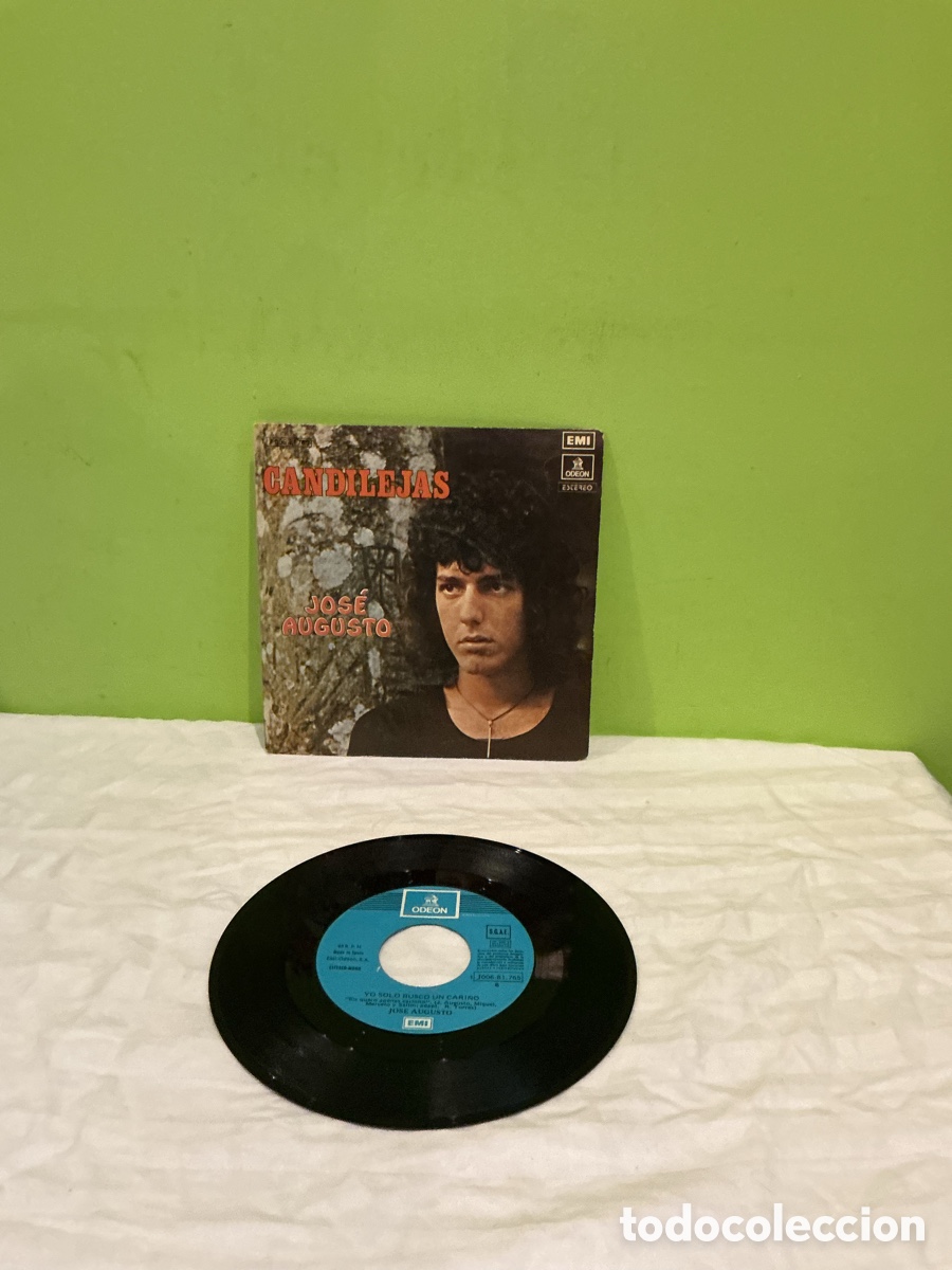 Discos de vinilo: Jos&eacute; Augusto &ndash; Candilejas &ndash; Single 1974 - Foto 2