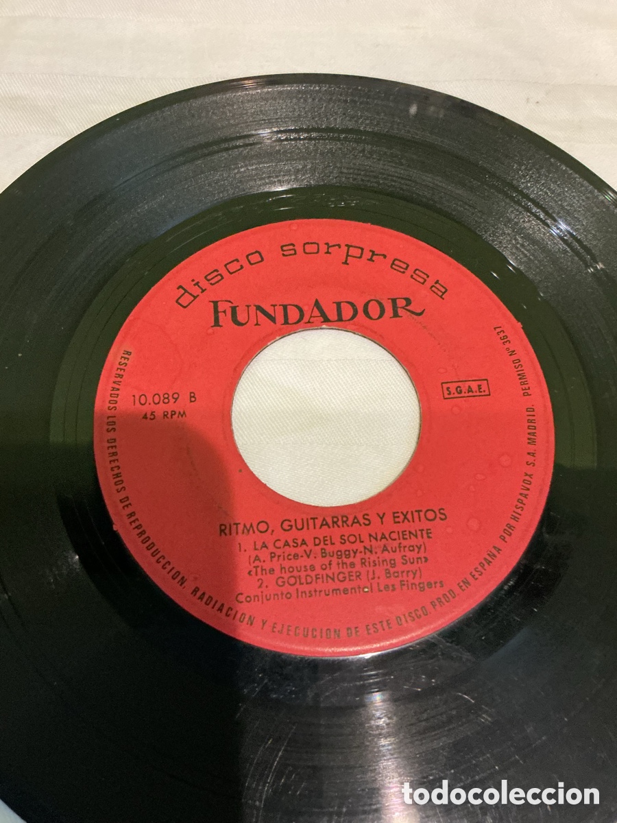 Discos de vinilo: Los Mustang &ndash; Sargento Peppers &ndash; EP 1967 - Foto 3