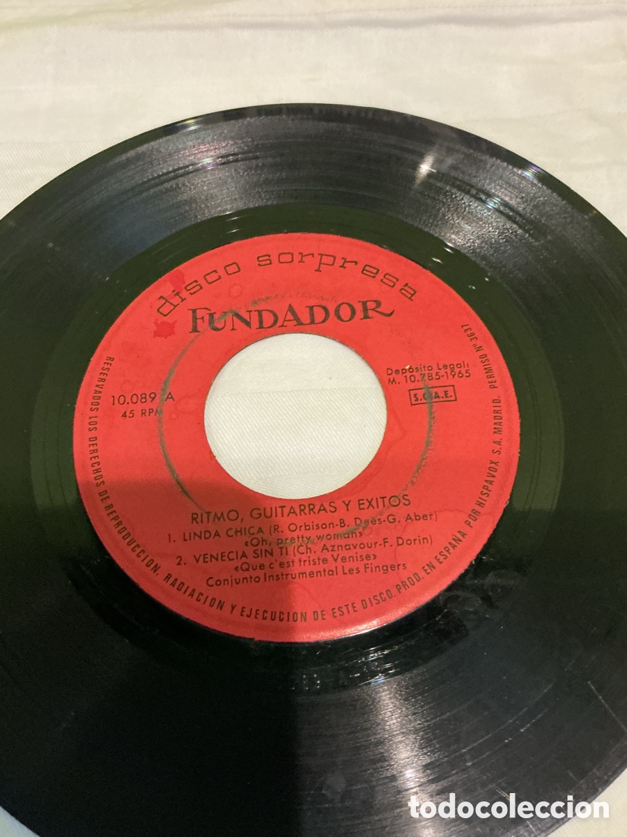 Discos de vinilo: Los Mustang &ndash; Sargento Peppers &ndash; EP 1967 - Foto 4