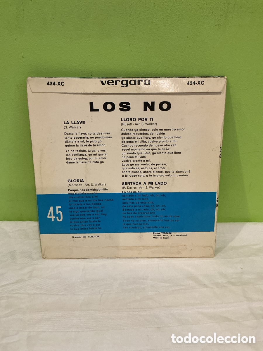 Discos de vinilo: Los No &ndash; La Llave &ndash; EP 1966 - Foto 6