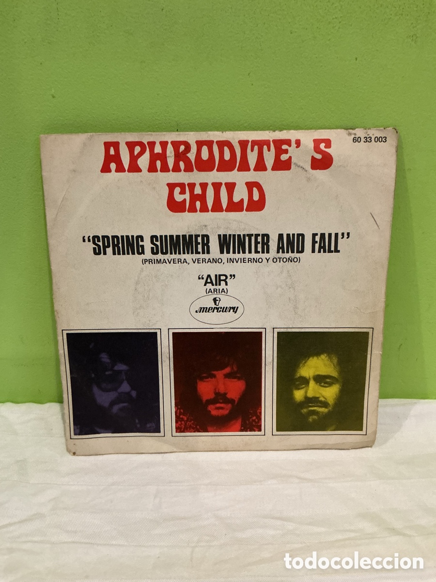 Discos de vinilo: Aphrodite&rsquo;s Child &ndash; Spring Summer Winter and Fall &ndash; Single 1970