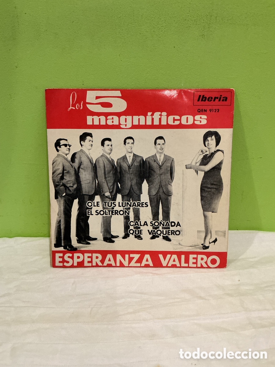 Disques de vinyle: Los 5 Magn&iacute;ficos y Esperanza Valero &ndash; EP &ndash; Funda original