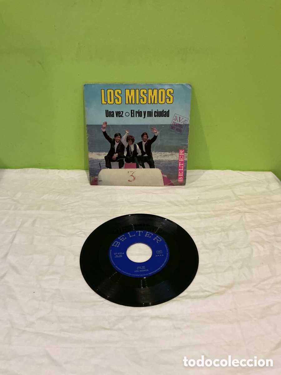 Discos de vinilo: Los Mismos &ndash; Una vez &ndash; Single Belter - Foto 2