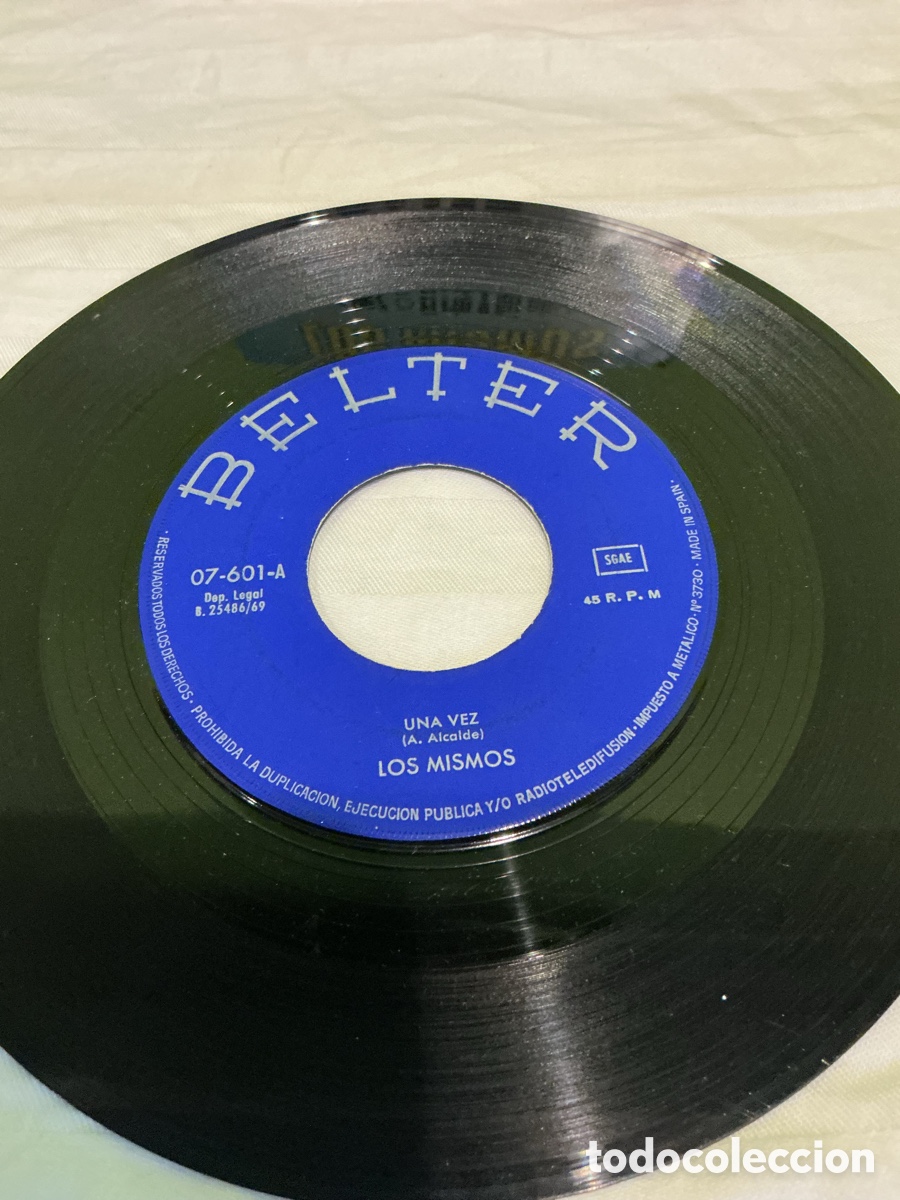 Discos de vinilo: Los Mismos &ndash; Una vez &ndash; Single Belter - Foto 3