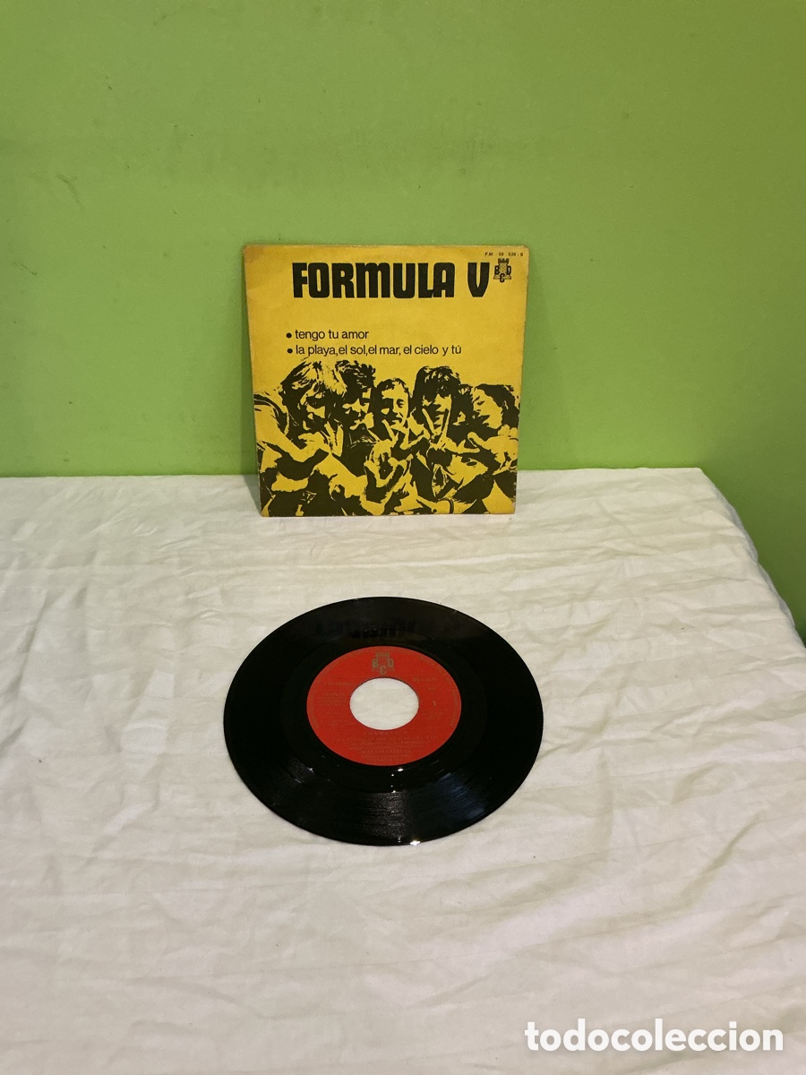 Discos de vinilo: F&oacute;rmula V &ndash; Tengo tu amor &ndash; Single promocional - Foto 2
