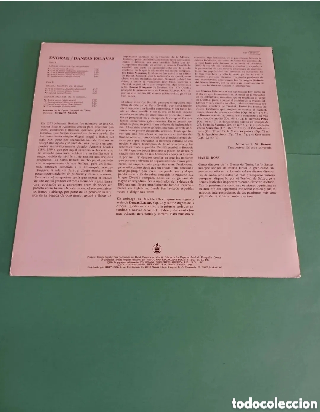 Discos de vinilo: Vinilo DVORAK / Danzas Eslavas - Foto 7