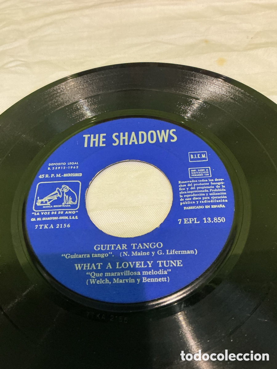 Discos de vinilo: The Shadows &ndash; Guitar Tango &ndash; EP 1962 - Foto 3