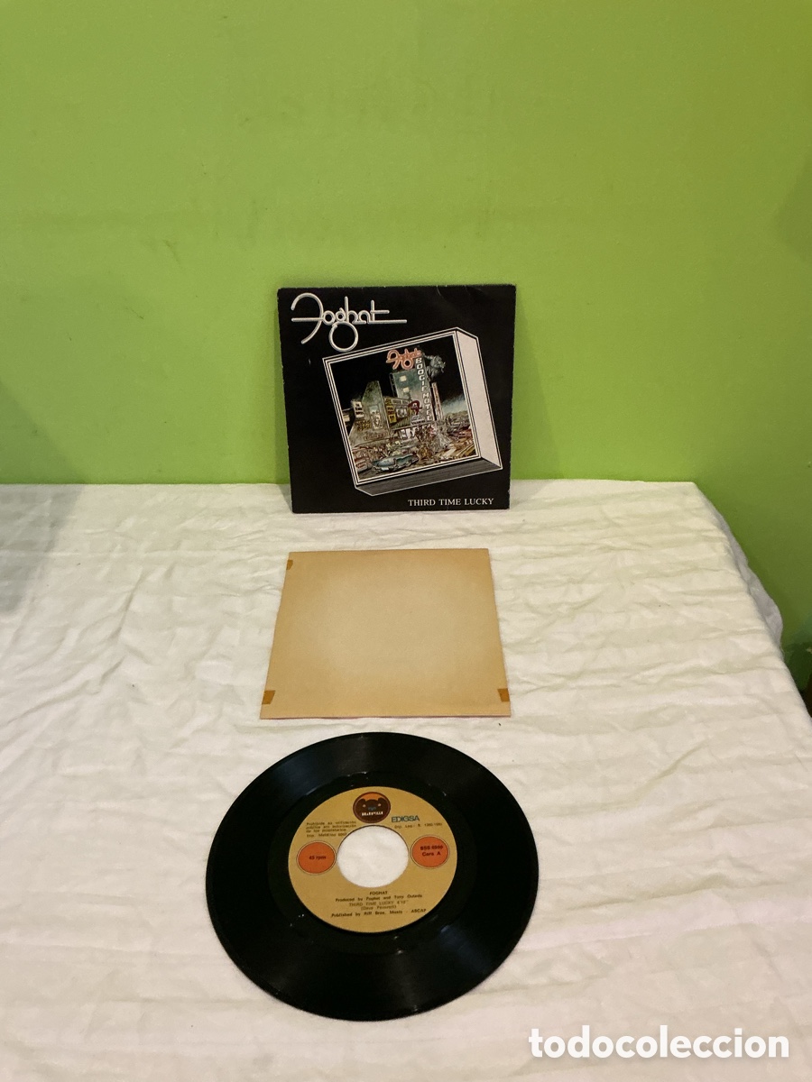Discos de vinilo: Foghat &ndash; Third Time Lucky &ndash; Single 1979 - Foto 2