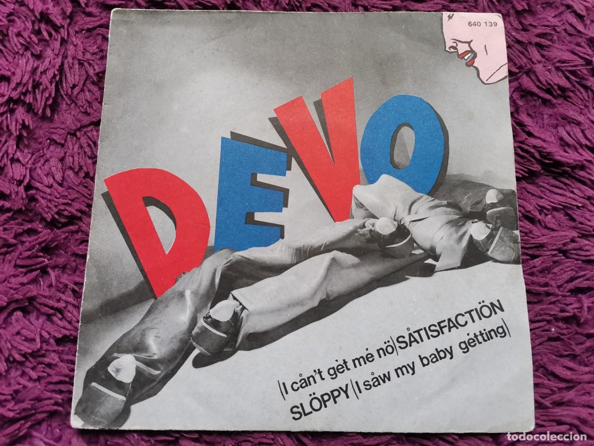 Discos de vinilo: Devo &ndash; (I C&aring;n't G&egrave;t M&eacute; N&ouml;) S&aring;tisfacti&ouml;n Vinilo 7&rdquo; Single 1978 France 640 139