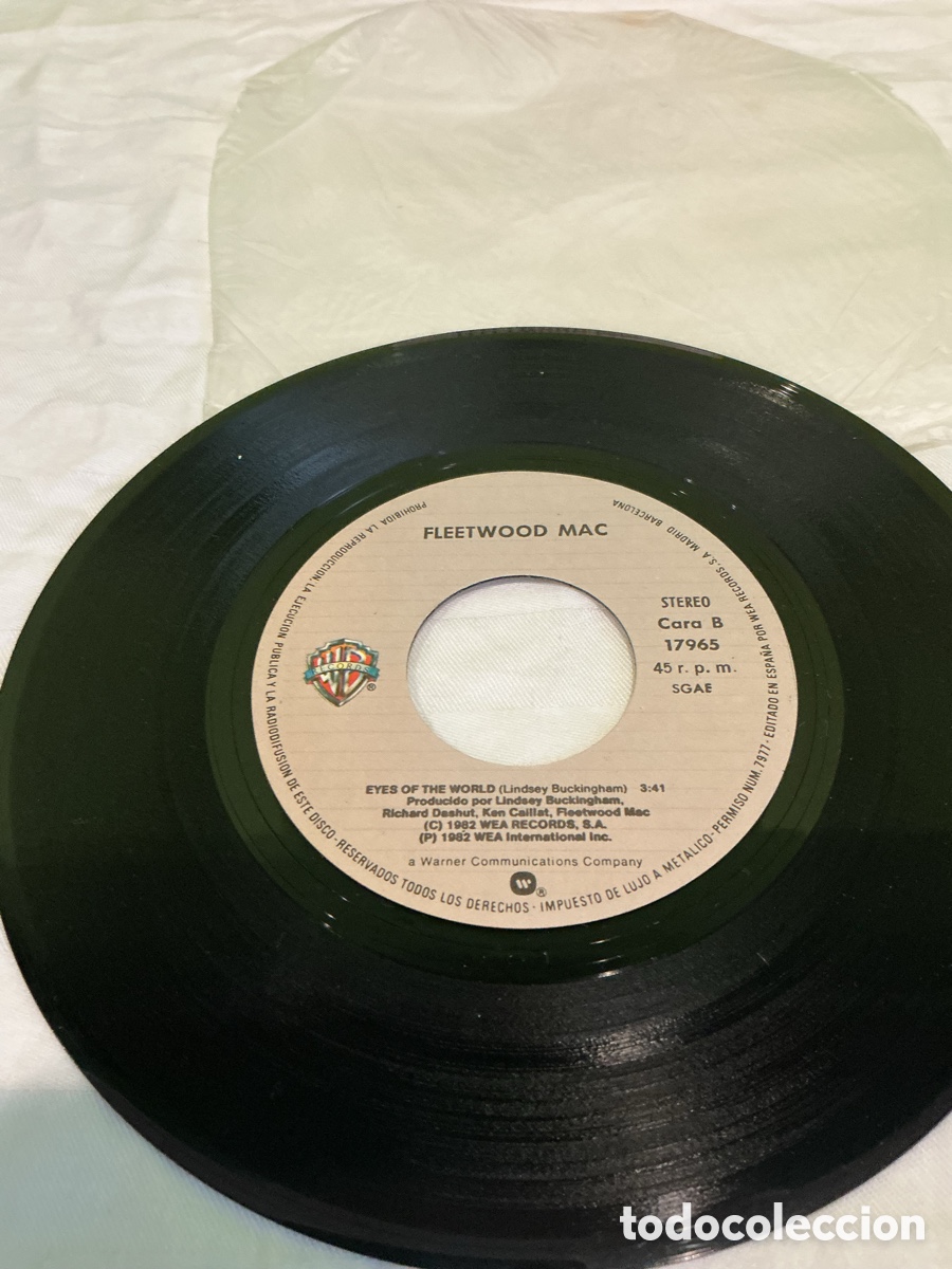 Discos de vinilo: Fleetwood Mac &ndash; Hold Me &ndash; Single 1982 - Foto 4