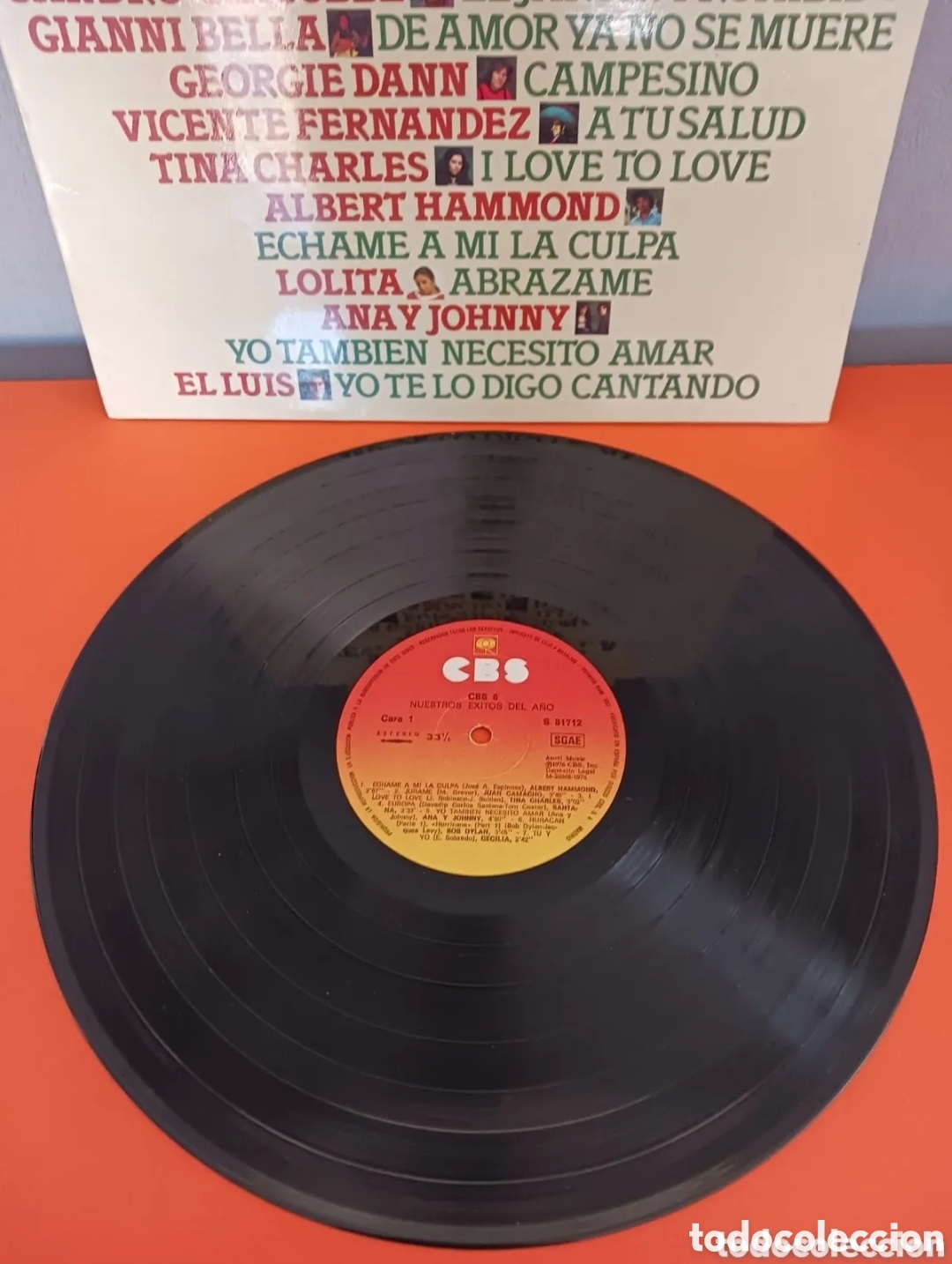 Discos de vinilo: CBS NUESTROS EXITOS DEL A&Ntilde;O. LP - Foto 2