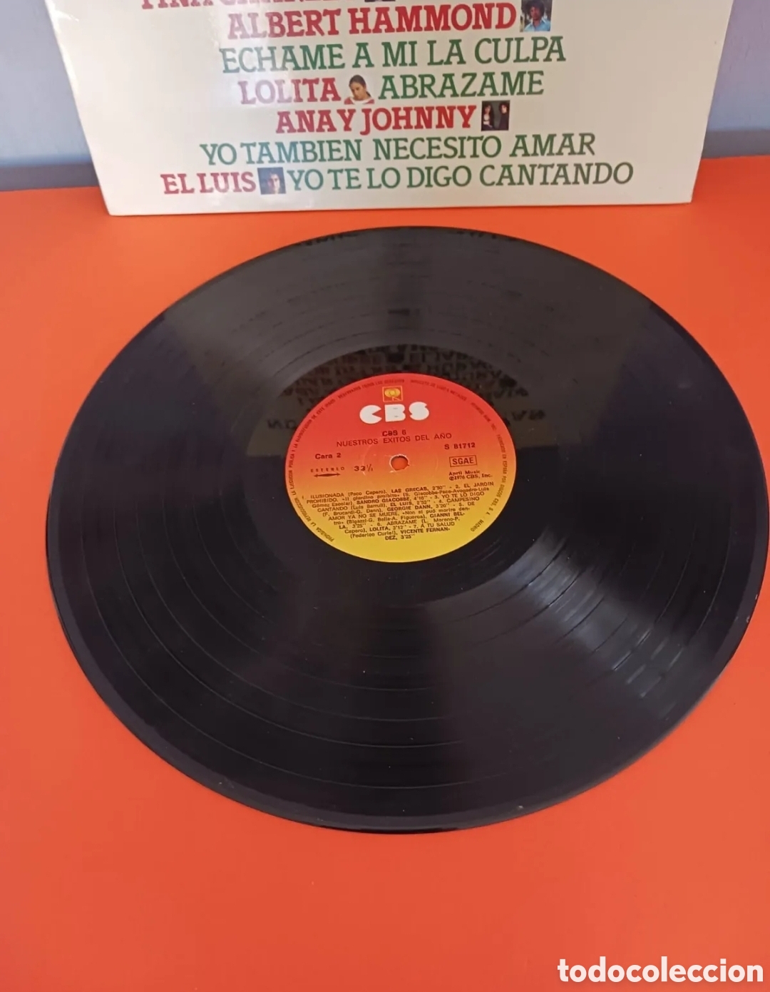 Discos de vinilo: CBS NUESTROS EXITOS DEL A&Ntilde;O. LP - Foto 3