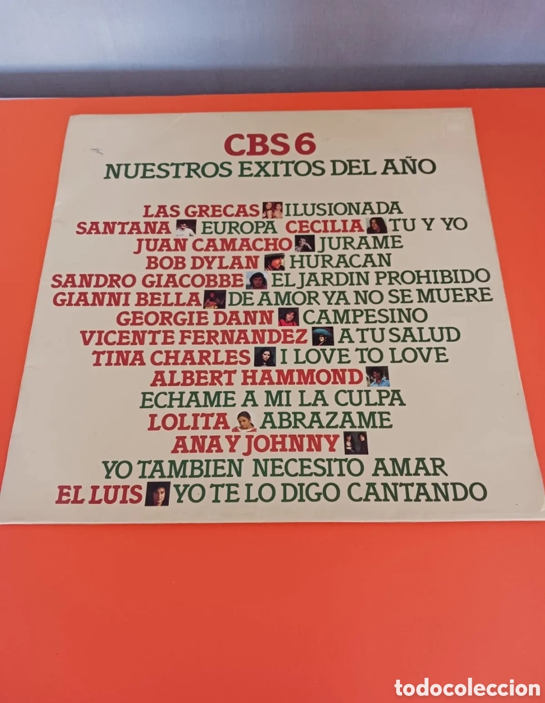 Discos de vinilo: CBS NUESTROS EXITOS DEL A&Ntilde;O. LP - Foto 1