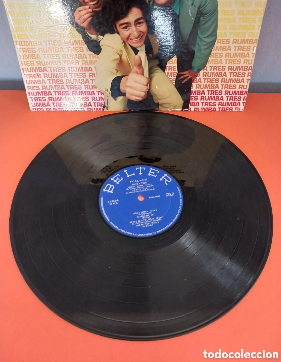 Discos de vinilo: RUMBA TRES. LP de vinilo. Funciona - Foto 2