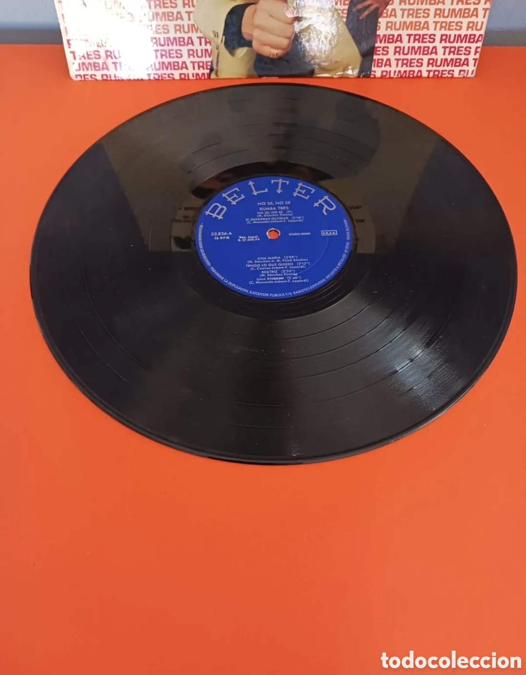 Discos de vinilo: RUMBA TRES. LP de vinilo. Funciona - Foto 4