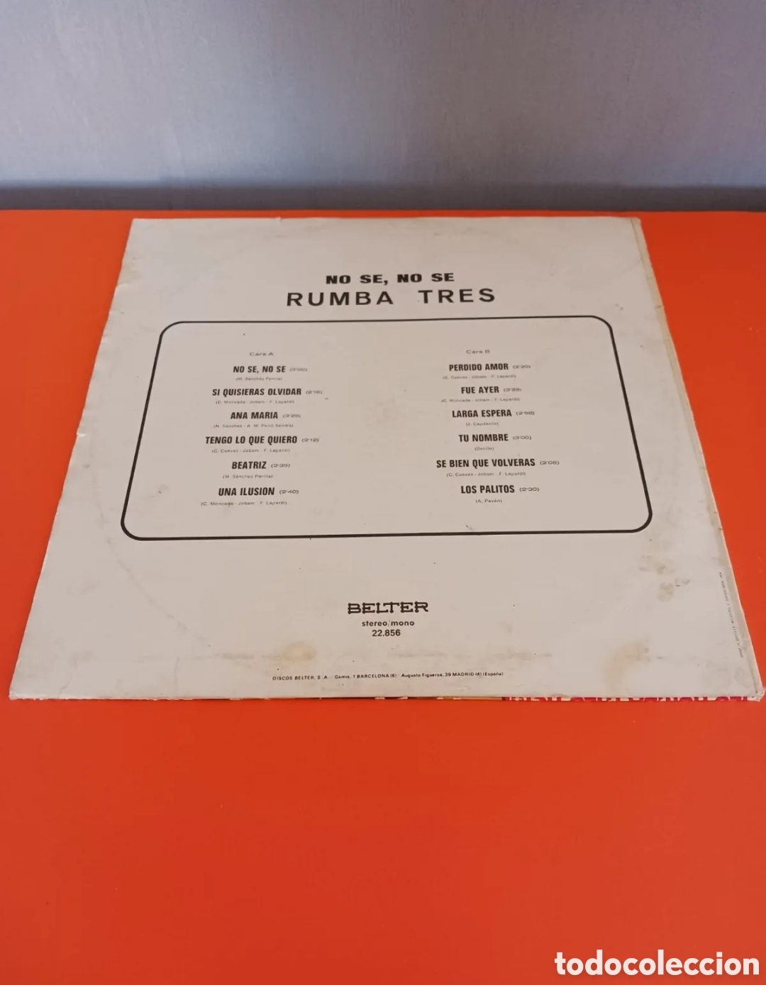 Discos de vinilo: RUMBA TRES. LP de vinilo. Funciona - Foto 6