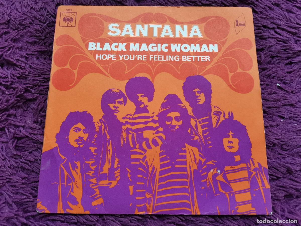 Discos de vinilo: Santana &ndash; Black Magic Woman Vinilo 7&rdquo; Single 1970 France 5323