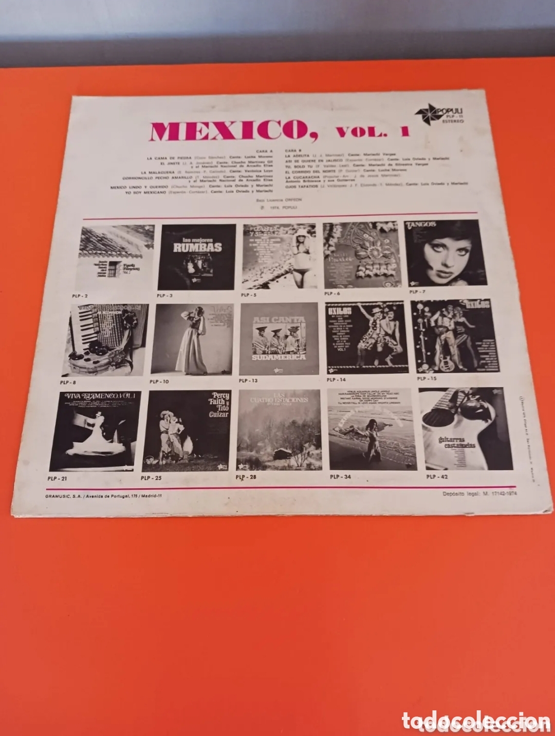 Discos de vinilo: VOL 1 M&Eacute;XICO. Lp. A&ntilde;o 1974 - Foto 6