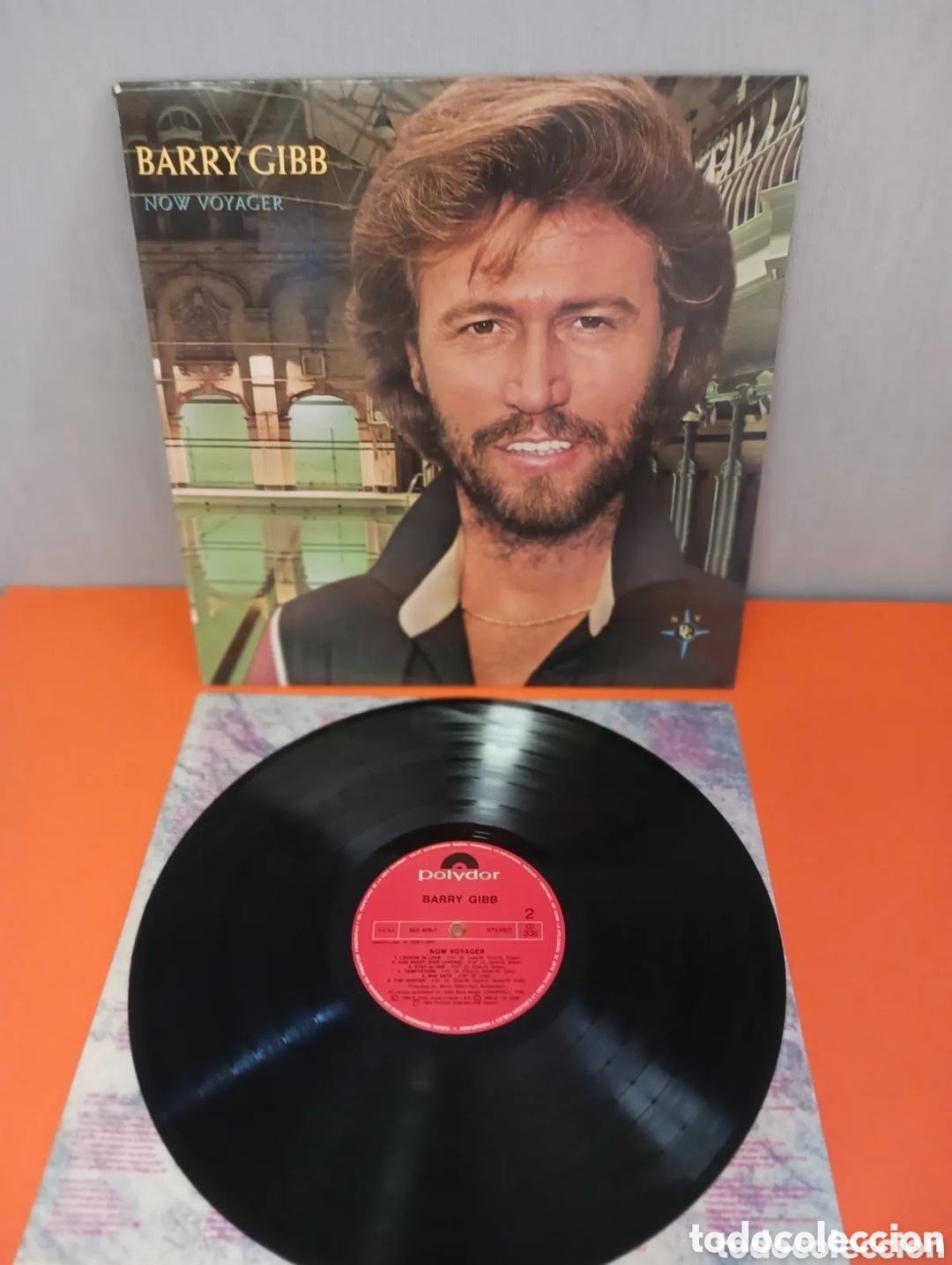 Discos de vinilo: LP Barry Gibb, Non Voyager. FUNCIONA. - Foto 3