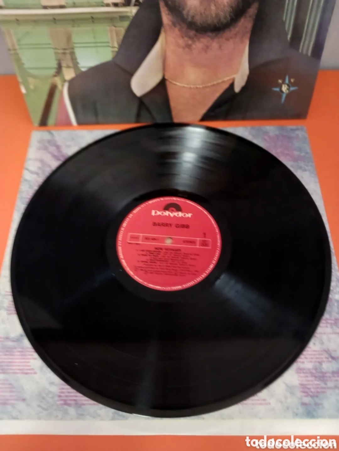 Discos de vinilo: LP Barry Gibb, Non Voyager. FUNCIONA. - Foto 6