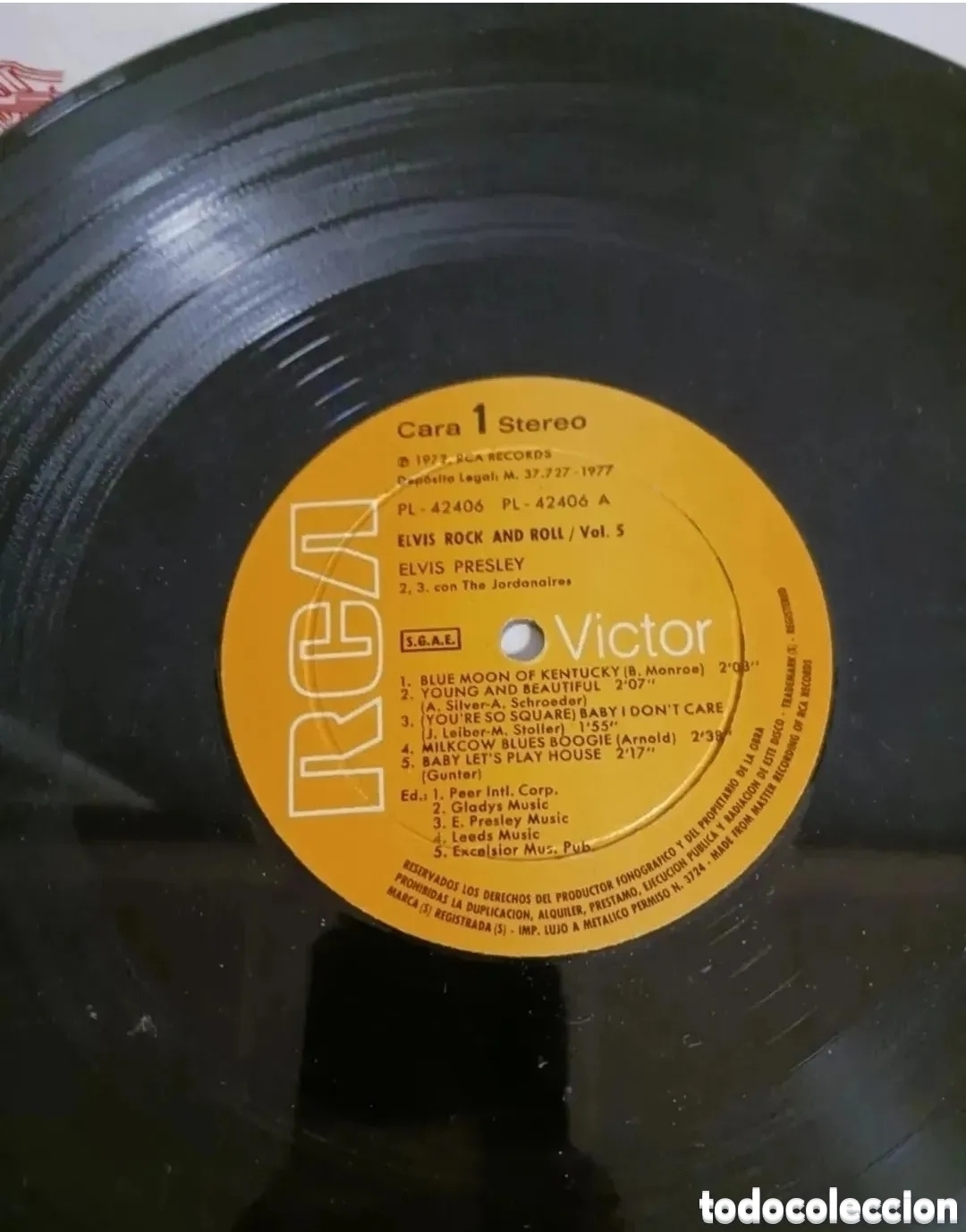 Discos de vinilo: ELVIS ROCK AND ROLL, vol 5. Funciona - Foto 2