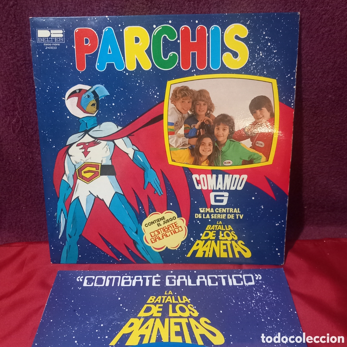 Dischi in vinile: LP DOBLE PARCHIS/LA BATALLA DE LOS PLANETAS:COMANDO G(1980 IBEROFON)POCAS SE&Ntilde;ALES