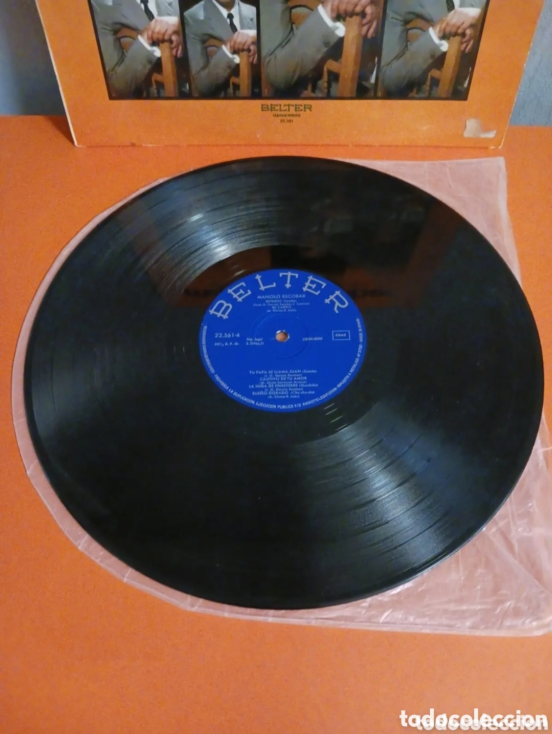 Discos de vinilo: Lp vinilo. Manolo Escobar. FUNCIONA - Foto 2
