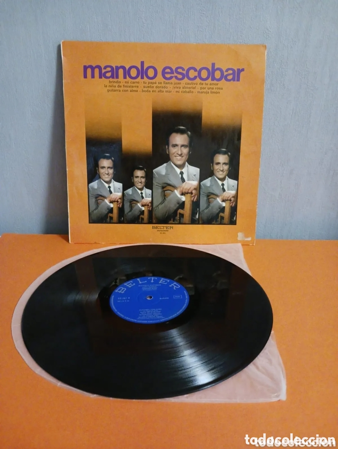 Discos de vinilo: Lp vinilo. Manolo Escobar. FUNCIONA - Foto 4