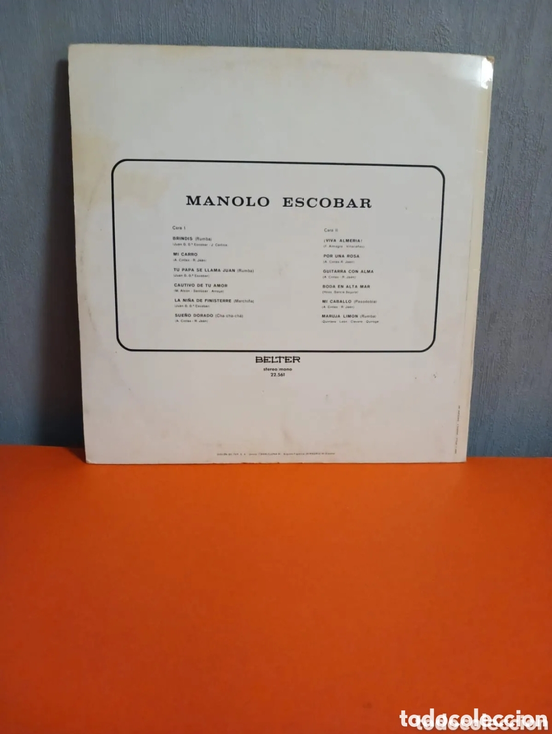 Discos de vinilo: Lp vinilo. Manolo Escobar. FUNCIONA - Foto 5