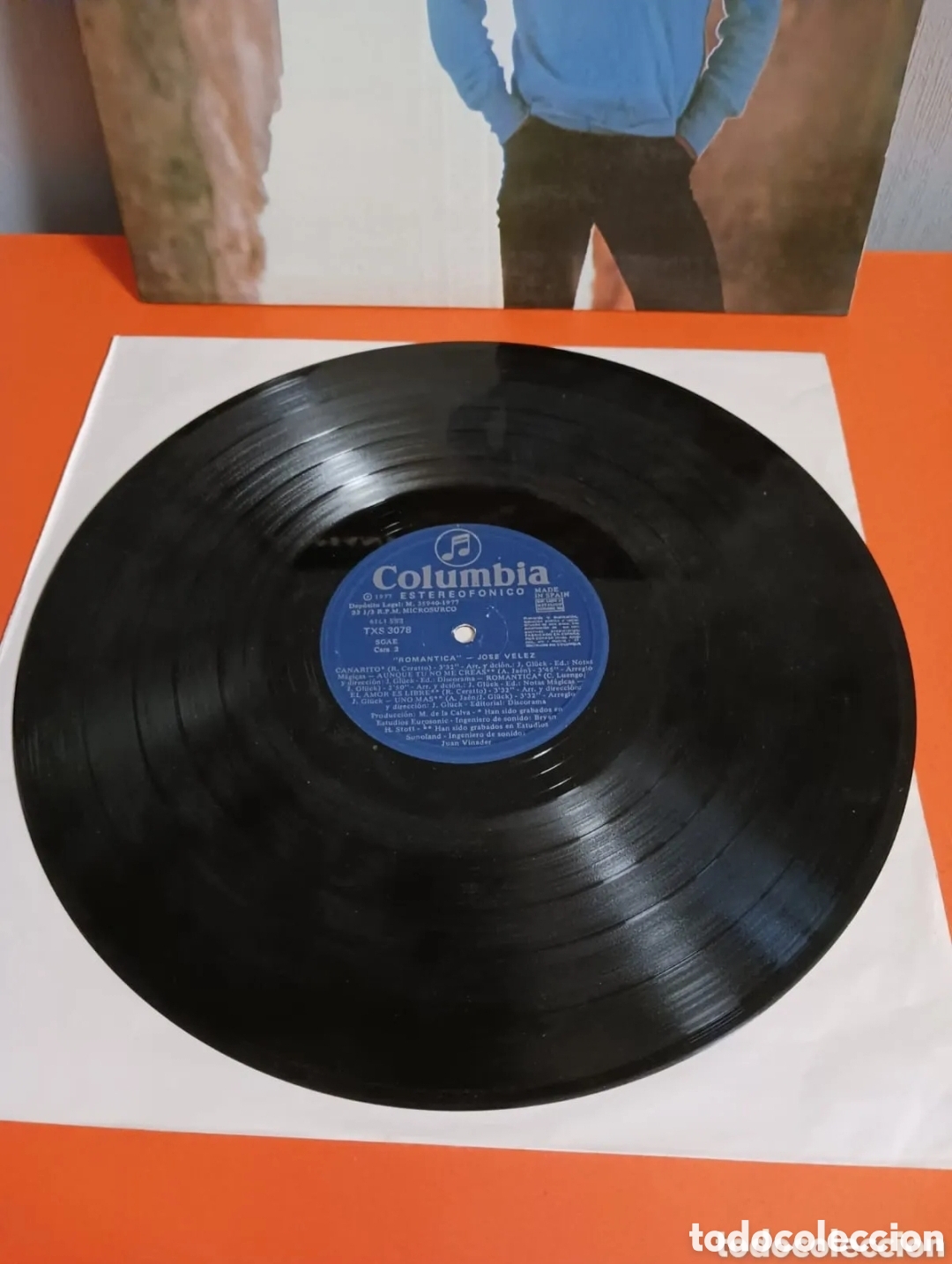 Discos de vinilo: Lp vinilo, JOSE VELEZ &rdquo;ROMANTICA&rdquo;. FUNCIONA. - Foto 3