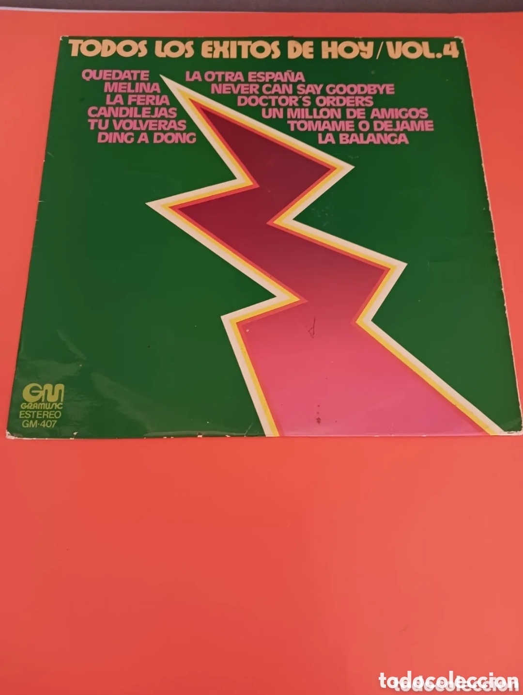 Dischi in vinile: Todos los &eacute;xitos de hoy, vol 4. Lp de vinilo.