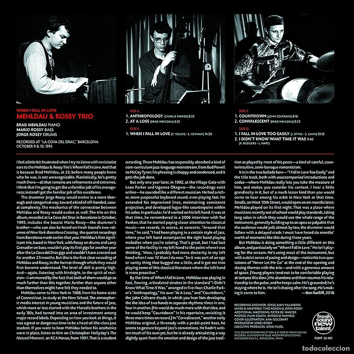 Discos de vinilo: Brad Mehldau - When I Fall in Love (2-LP Set) - Foto 3