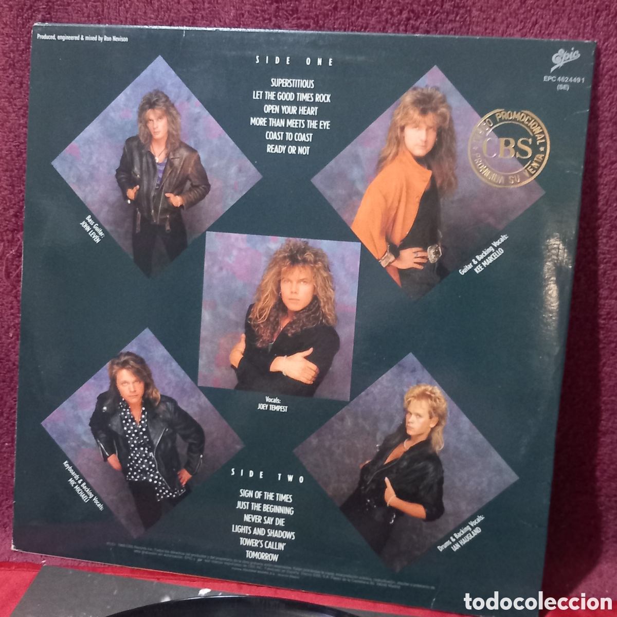 Disques de vinyle: Lp EUROPE/OUT OF THIS WORLD/CONTIENE ENCARTE(1988 SPAIN EPIC)COMO NUEVO