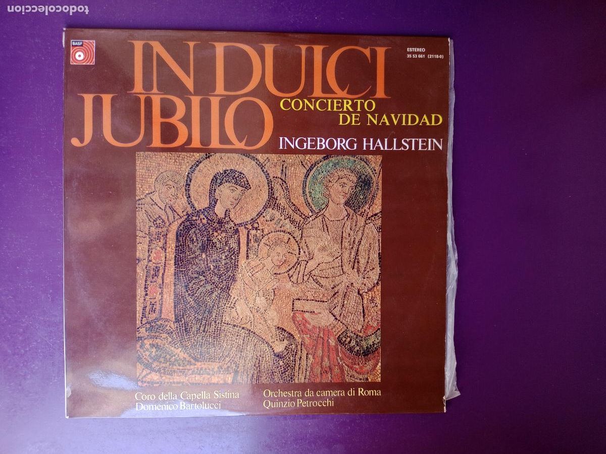 Discos de vinilo: IN DULCI JUBILO - CONCIERTO DE NAVIDAD - CORO CAPILLA SIXTINA - LP BASF 1975 - CLASICA RELIGIOSA