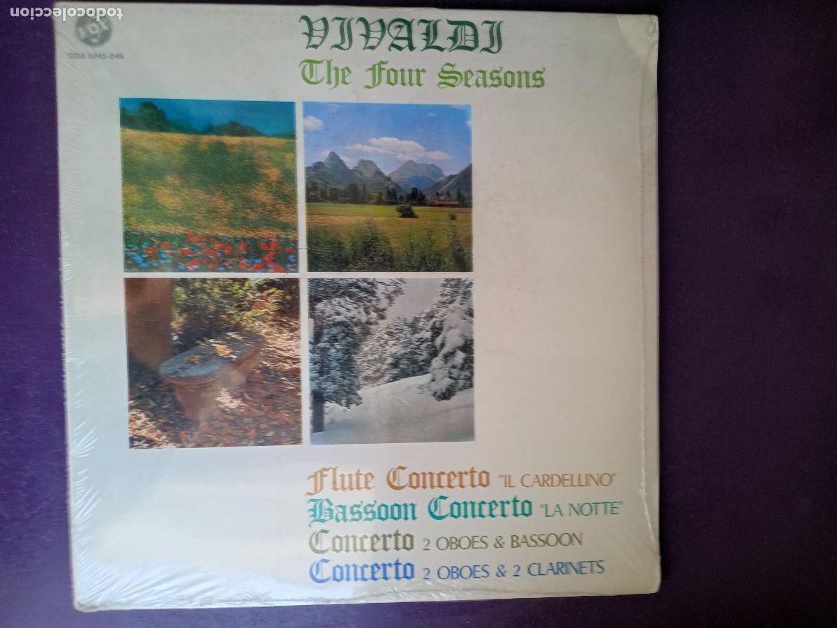 Discos de vinilo: VIVALDI - LAS 4 ESTACIONES / Il Cardellino LA NOTTE - DOBLE LP VOX 1978 - PRECINTADO