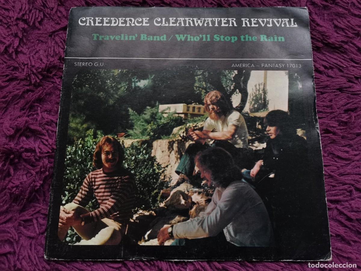 Discos de vinilo: Creedence Clearwater Revival &ndash; Travelin' Band Vinilo 7&rdquo; Single 1970 France 17013