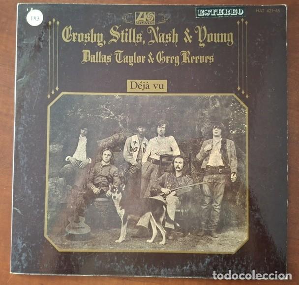 Discos de vinilo: Crosby, Stills Nash & Young &ndash; D&eacute;j&agrave; Vu &ndash; ATLANTIC HAT 421-45 &ndash; 1970