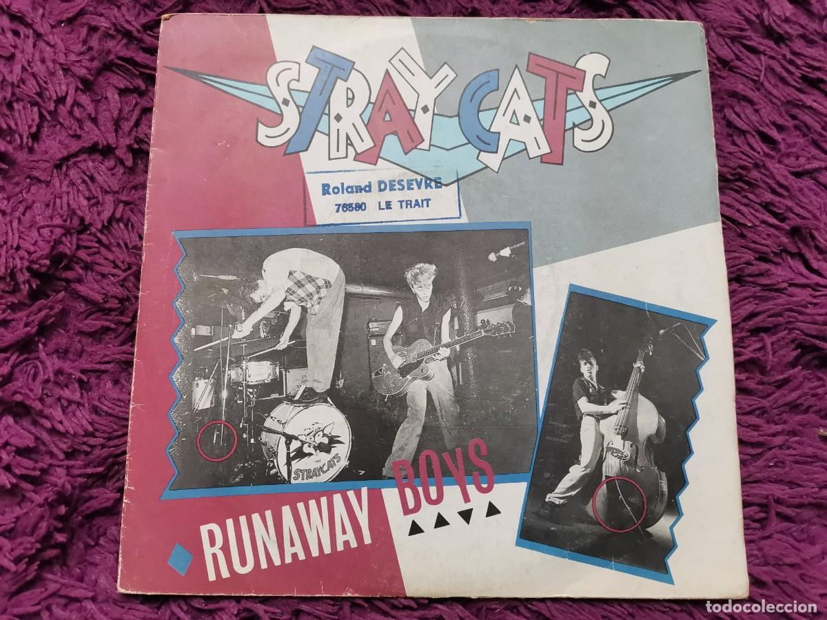 Discos de vinilo: Stray Cats &ndash; Runaway Boys Vinilo 7&rdquo; Single 1980 France 102627