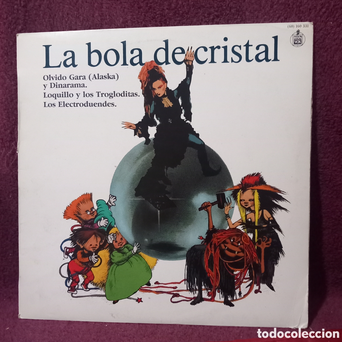 Discos de vinilo: LP LA BOLA DE CRISTAL/ALASKA Y DINARAMA +LOQUILLO Y LOS TROGLODITAS (1985 HISPAVOX)