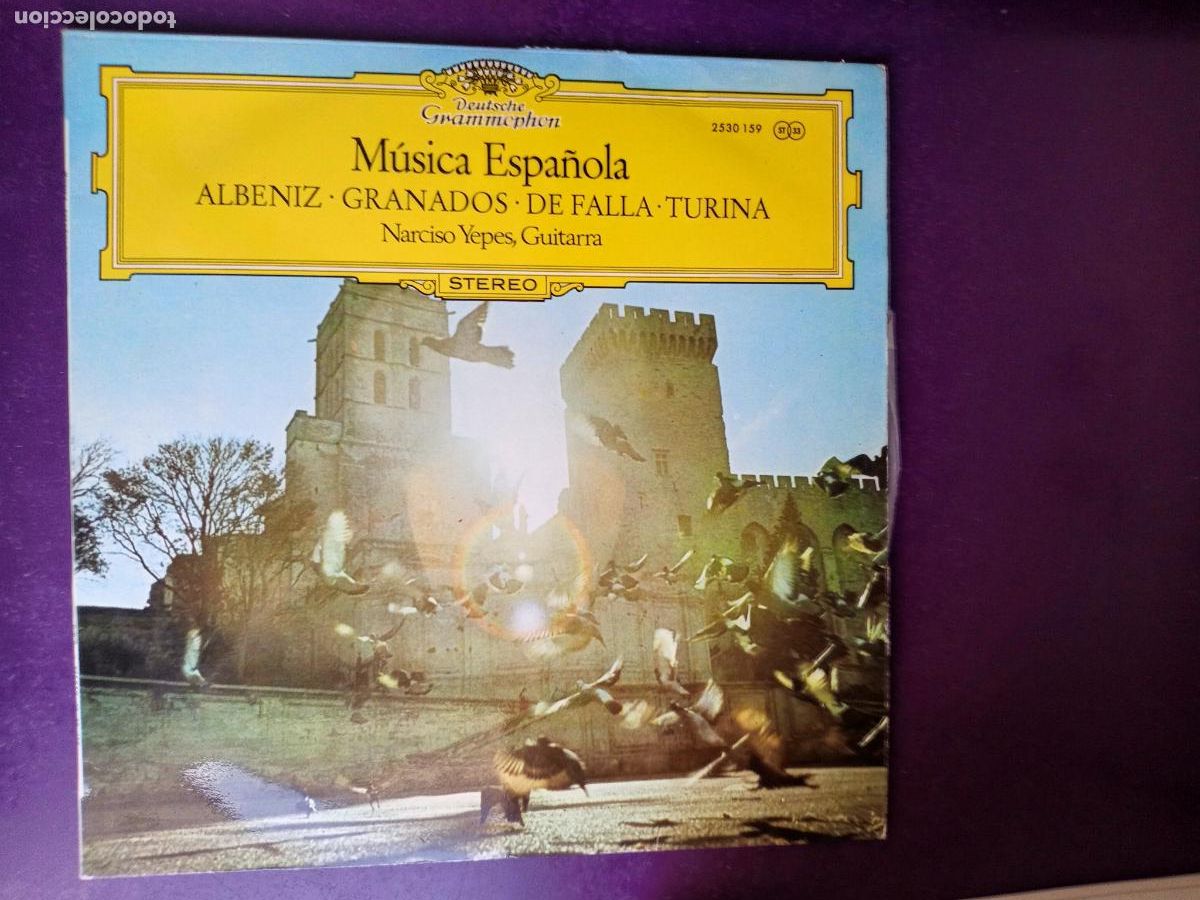 Discos de vinilo: Narciso Yepes - Albeniz, Granados, De Falla, Turina &ndash; M&uacute;sica Espa&ntilde;ola - LP DEUTSCHE 1972