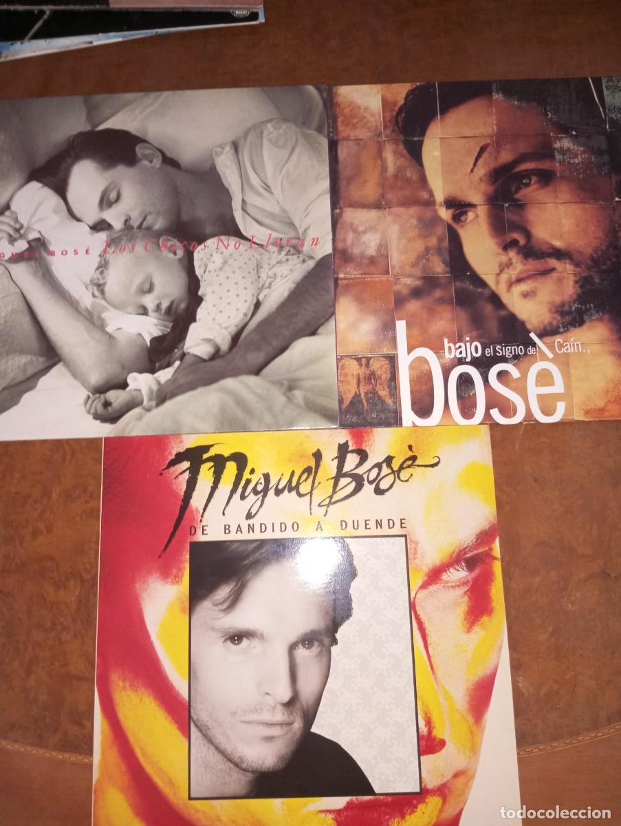 Discos de vinilo: MIGUEL BOS&Eacute;, TRES LP DE VINILO,